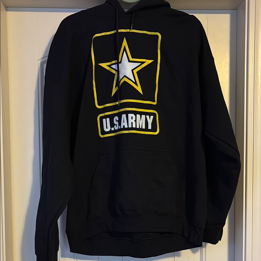 U.S. Army Black Hoodie with Star Logo